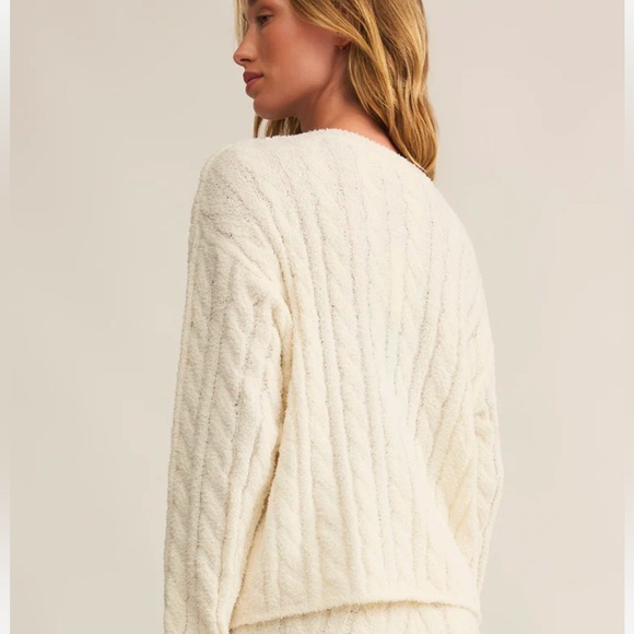 NWHT Z SUPPLY CAROL CABLE KNIT TOP SOLD OUT SIZE L - Picture 3 of 4